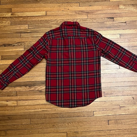 NWT Abercrombie & Fitch Soft AF Flannel Men's Red Blue White Button Down Size XS - Picture 5 of 8